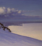 McMurdo Sound Ross Island Ross Iceshelf Painting Oil on Linen